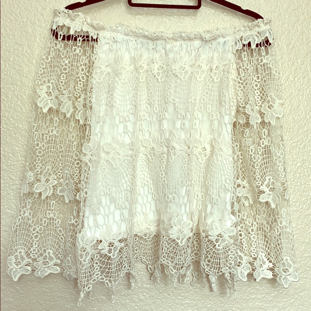 Lace Off The Shoulder Top
